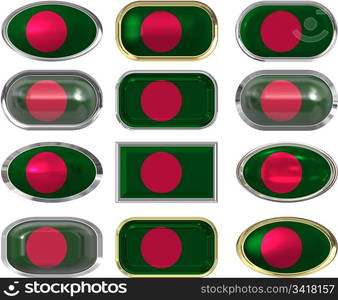 twelve buttons of the Flag of Bangladesh