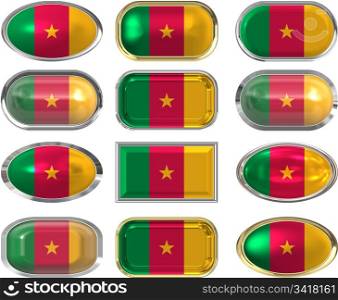 twelve buttons of the Flag of Cameroon