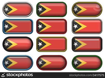 twelve buttons of the Flag of East Timor