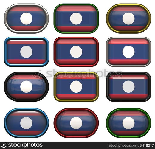 twelve buttons of the Flag of Laos