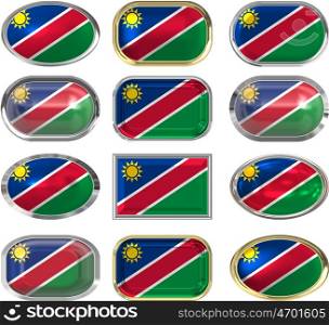 twelve buttons of the flag of nambia
