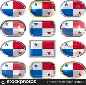twelve buttons of the Flag of Panama