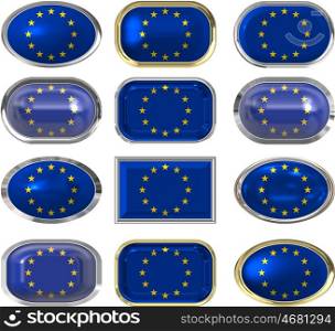 twelve buttons of the flag of the european union
