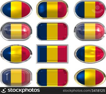 twelve buttons of the Great Image of the Flag of Chad