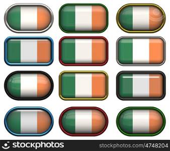 twelve Great buttons of the Flag of Ireland