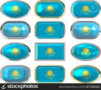 twelve Great buttons of the Flag of Kazakhstan