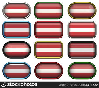 twelve Great buttons of the Flag of latvia