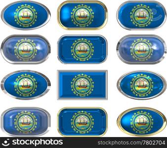 twelve Great buttons of the Flag of New Hampshire