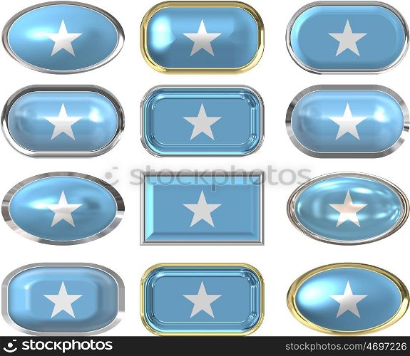 twelve Great buttons of the Flag of Somalia