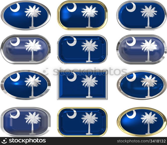 twelve Great buttons of the Flag of South Carolina