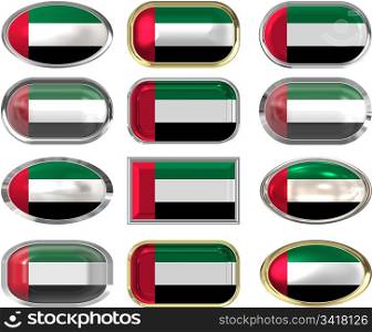 twelve Great buttons of the Flag of United arab Emirates