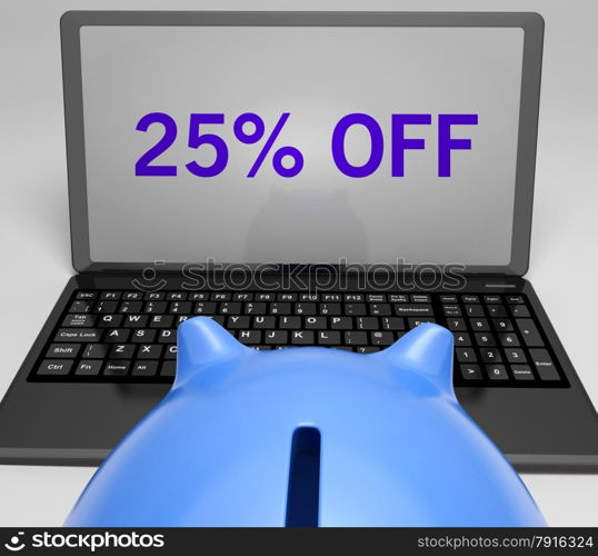 Twenty-Five Percent Off On Notebook Shows Special Offers And Reductions