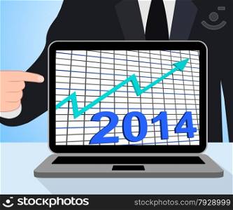 Twenty Fourteen Graph Chart Displaying Increase In 2014