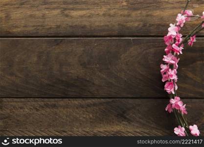 twigs with pink flowers
