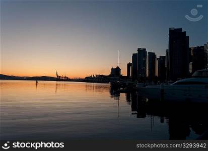 Twilight sky in Vancouver, British Columbia, Canada