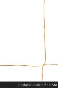 twine cord isolated on white background
