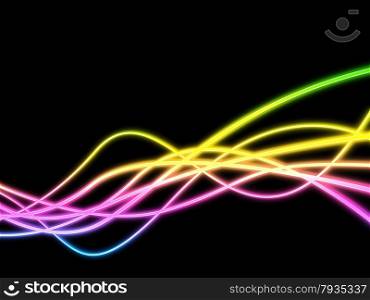 Twirl Background Showing Neon Light And Abstract