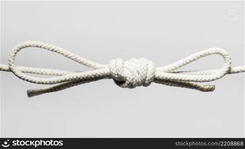 twisted cotton rope with knot