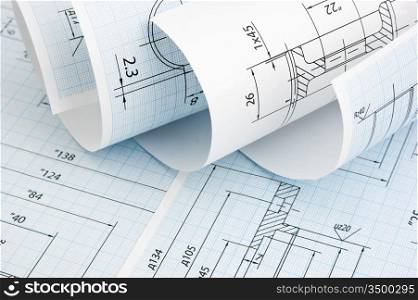 twisted technical drawing