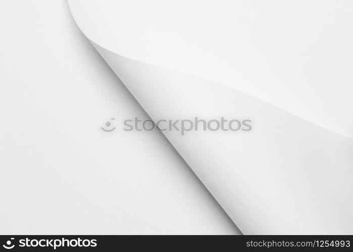 twisted white paper sheets background texture for design