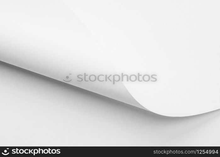 twisted white paper sheets background texture for design