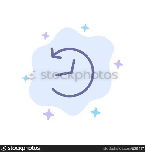 Twitter, Logo, Refresh Blue Icon on Abstract Cloud Background