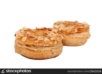 Two almond covered macaroons