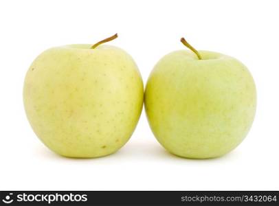 Two apples isolated on white background. Apples