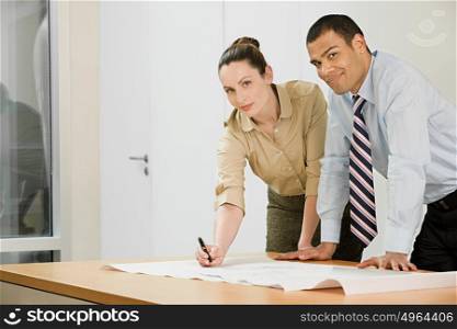Two architects working