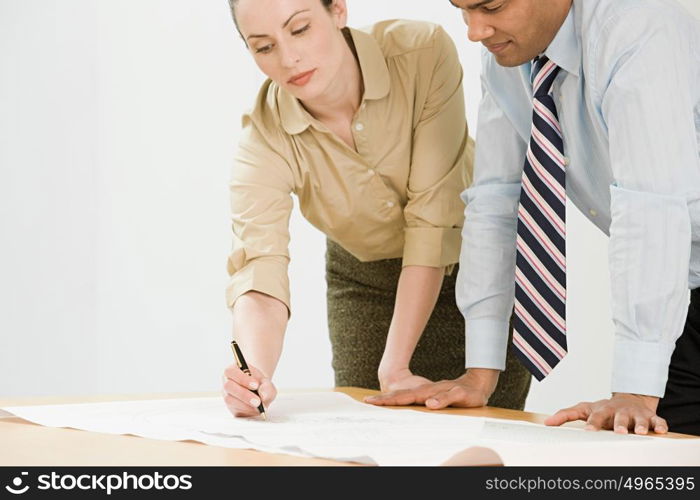 Two architects working