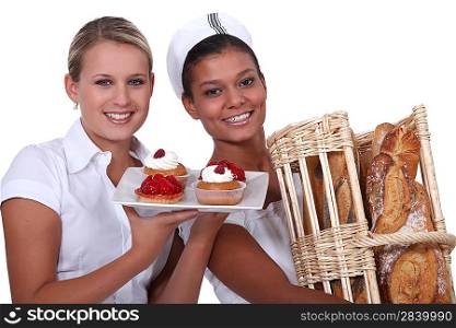 Two bakery workers
