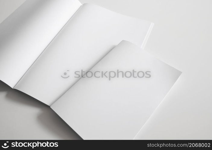 two blank booklets