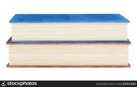 two books isolated on white background. 3d illustration