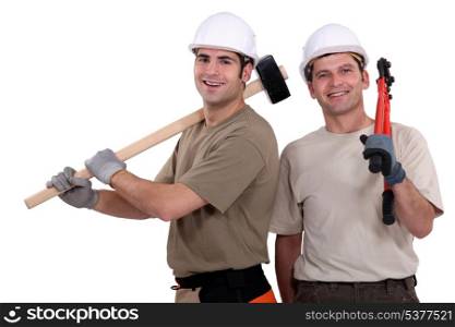 Two builder friends