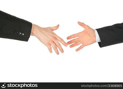 Two business hands