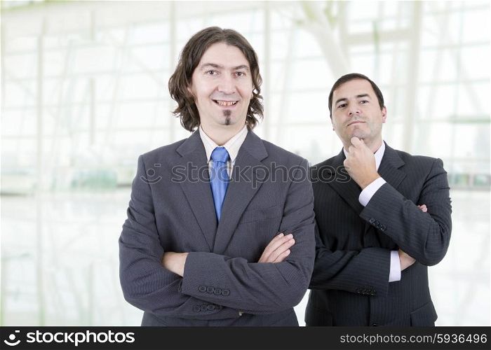two business men at the office