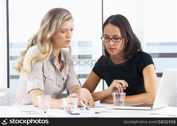 Two Businesswomen Meeting In Office