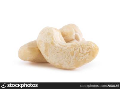 Two cashew in closeup