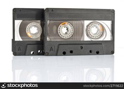 two cassette tapes