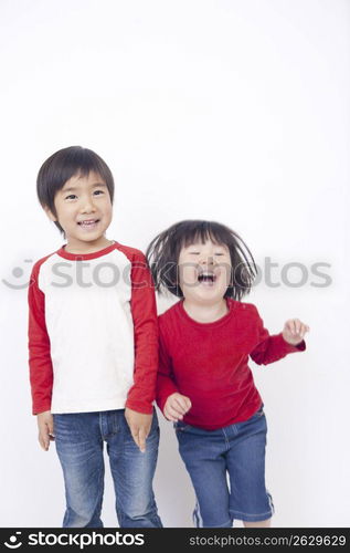 two children smiling