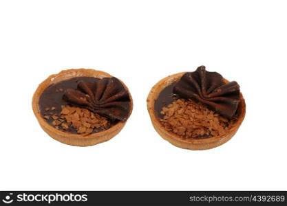 Two chocolate tarts