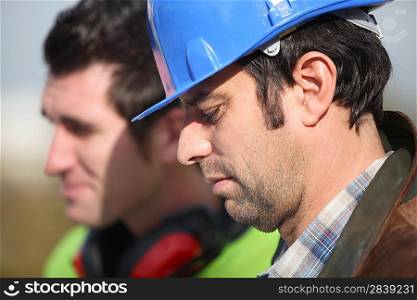 Two construction worker at the site