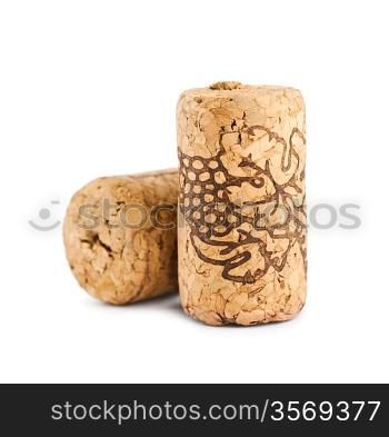 two cork isolated