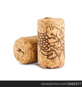 two cork isolated