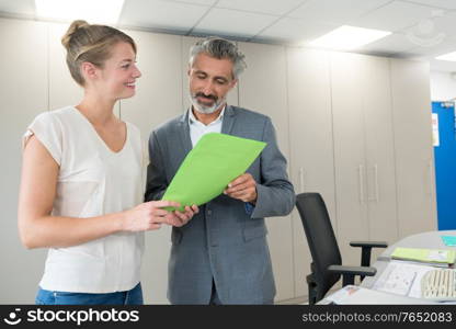 two entrepreneurs working in an office