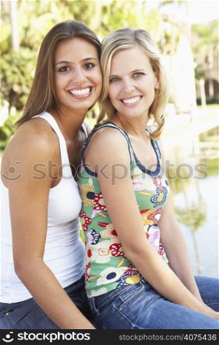 Two Female Friends Having Fun Together