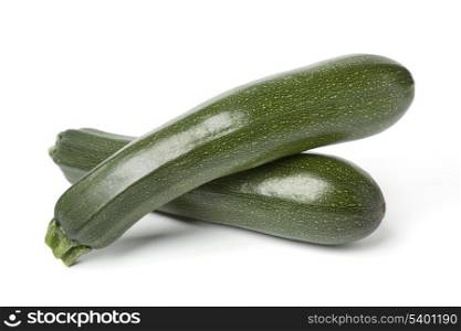 Two fresh courgettes
