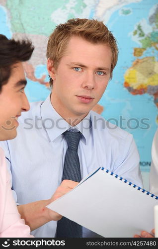 Two geography students