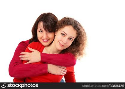 Two girls embraces 2