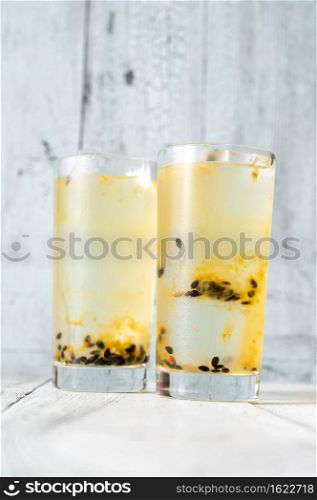 Two glasses of Waltzing Matilda Cocktail